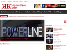 Tablet Screenshot of konservativekartel.com